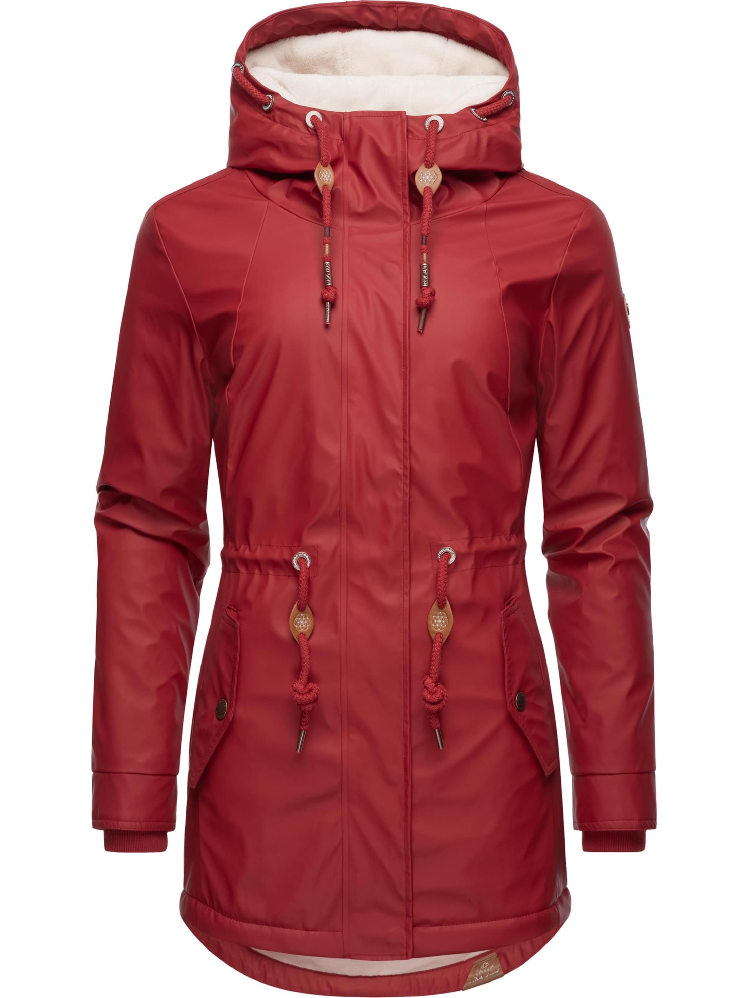 Giacca funzionale 'Monadis Rainy' di Ragwear in rosso: frontale