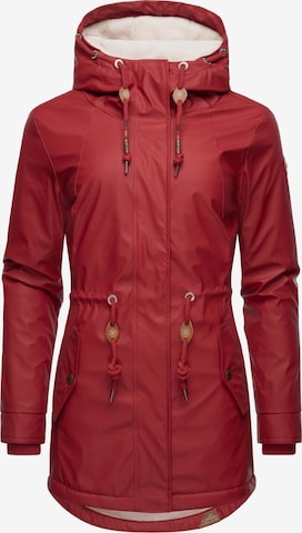 Ragwear Functionele jas 'Monadis Rainy' in Rood: voorkant