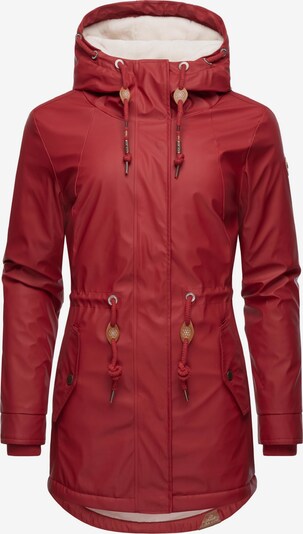 Ragwear Weatherproof jacket 'Monadis Rainy' in Brown / Ruby red, Item view