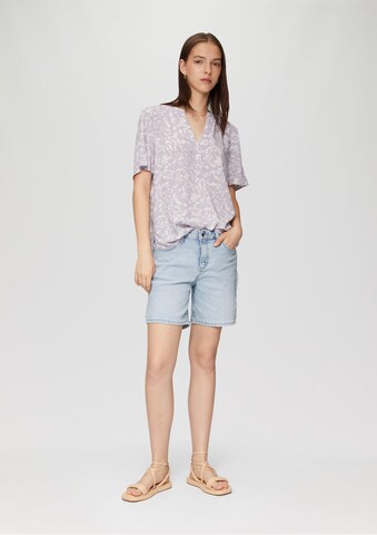 QS Bluse in Grau