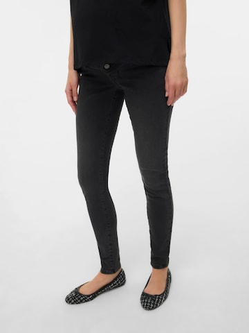 MAMALICIOUS - Slimfit Vaquero en gris: frente