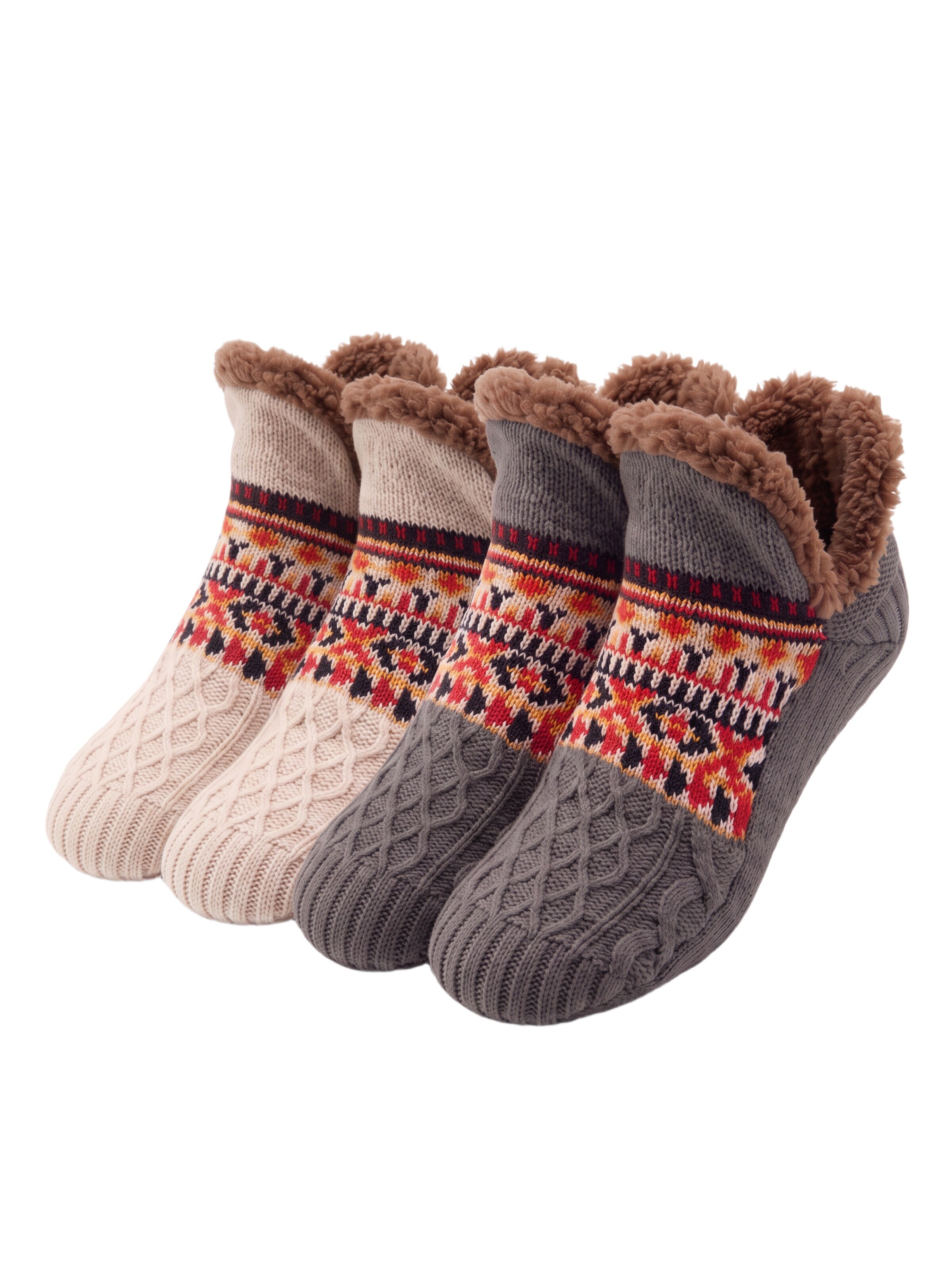BONVERANO Ankle Socks in Grey: front