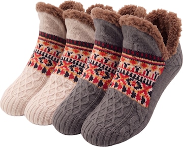 BONVERANO Ankle Socks in Grey: front