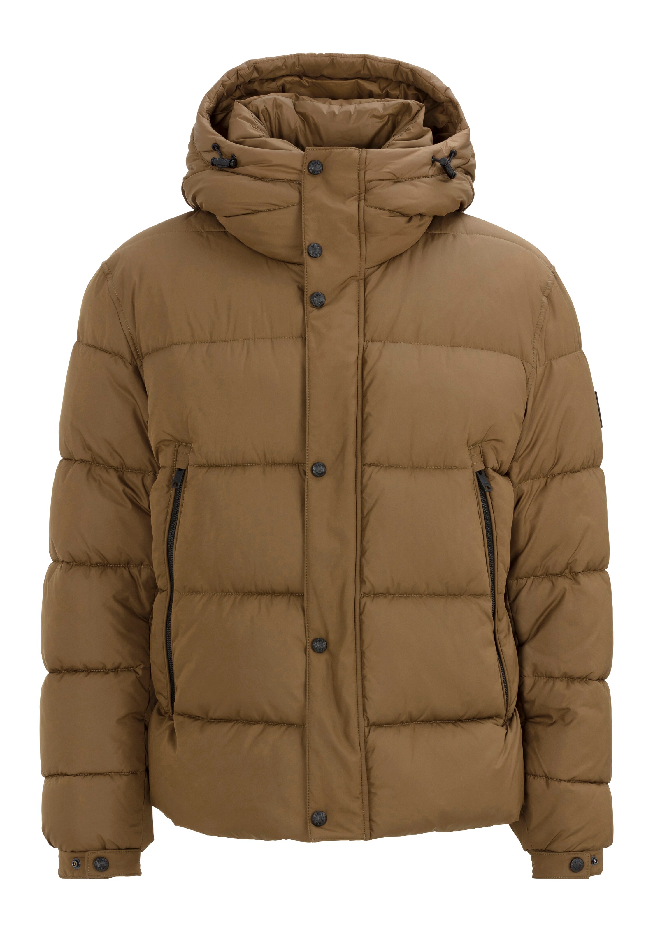 BOSS Winter Jacket in Green: front