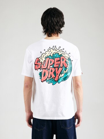 Maglietta 'Outdoor Narrative' di Superdry in bianco: frontale