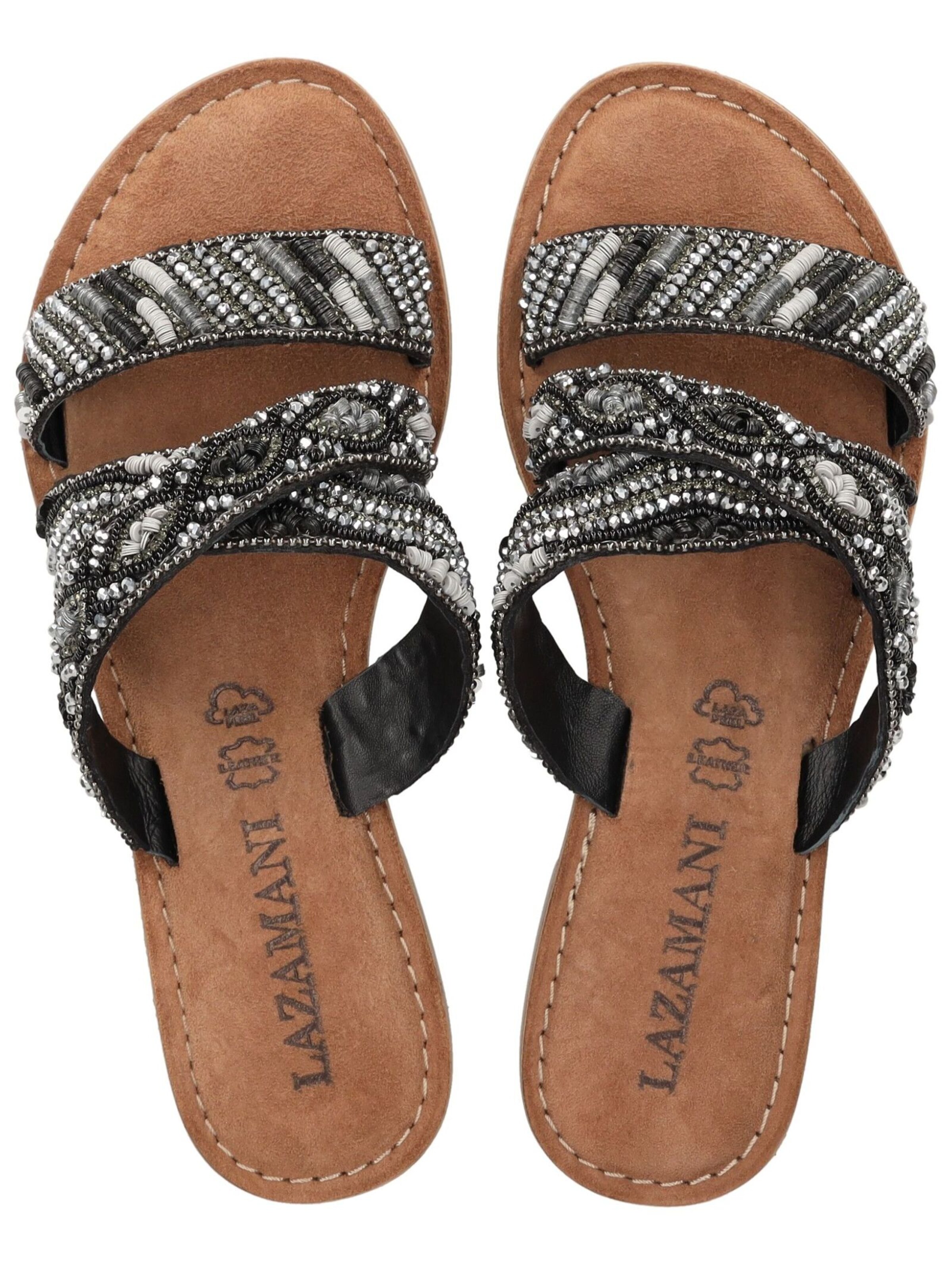 LAZAMANI Mules in Black