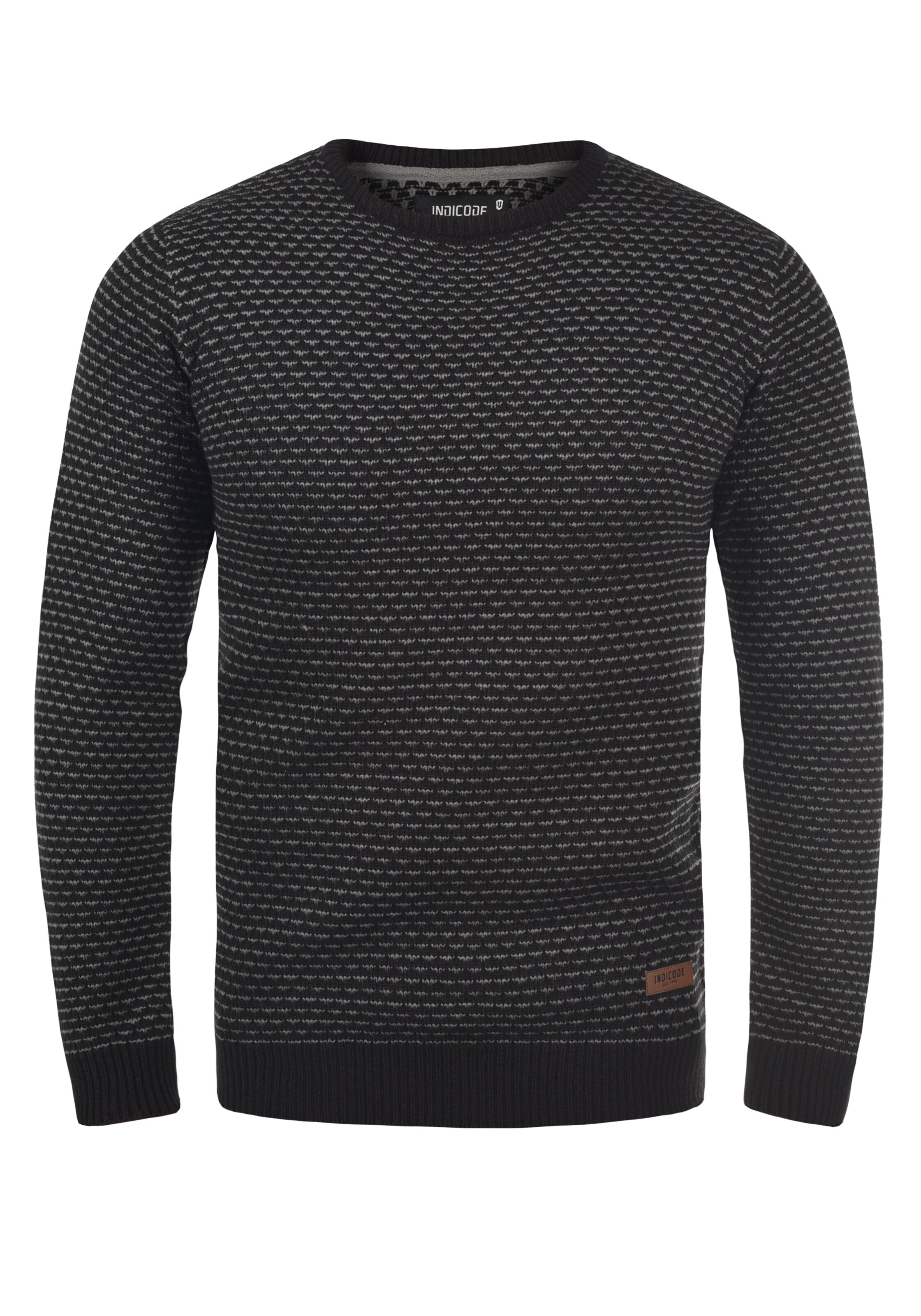 INDICODE JEANS Pullover 'Coppler' in Schwarz: Vorderseite