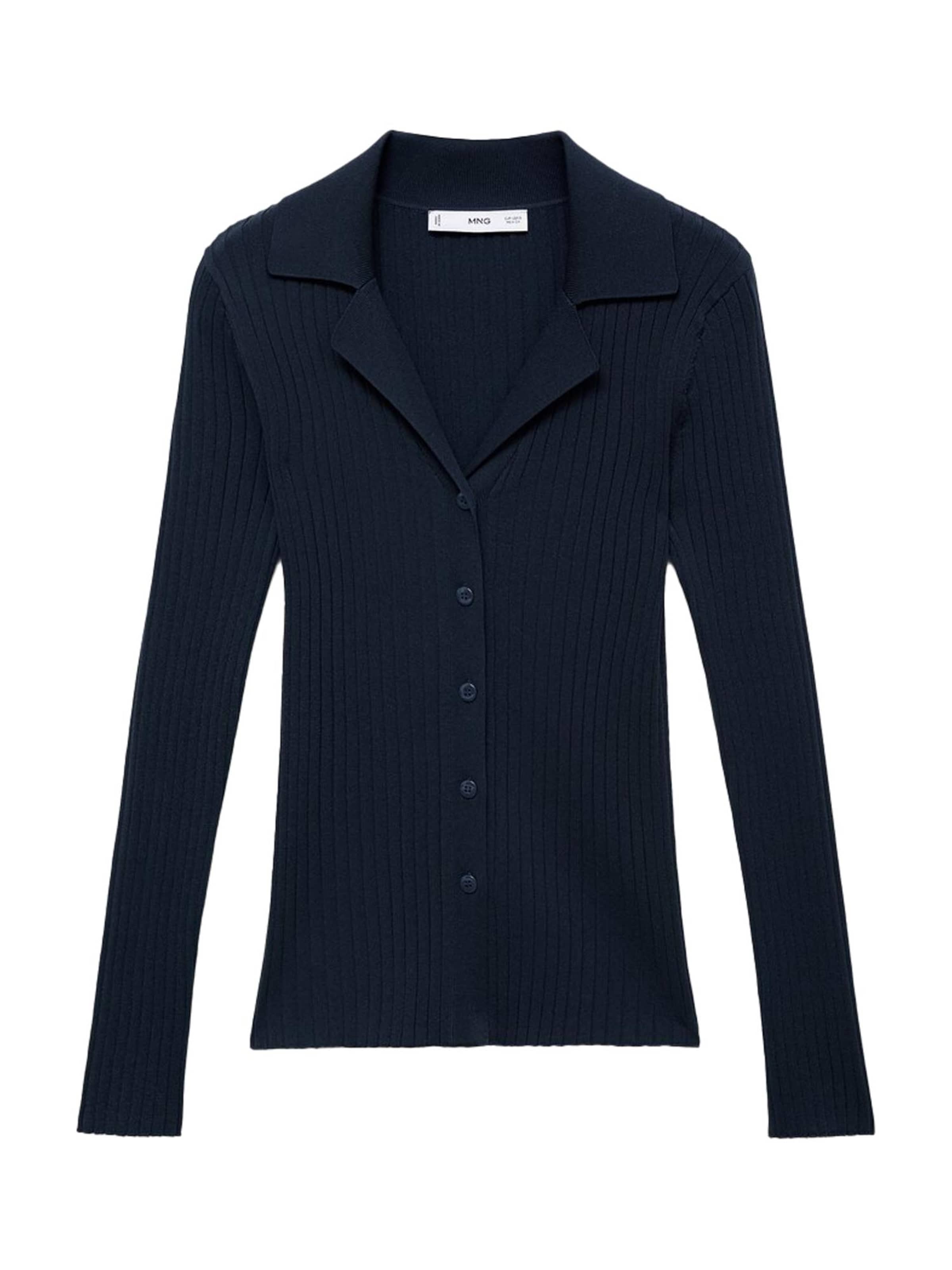 MANGO Kardigan 'LATTE' – modrá: přední strana