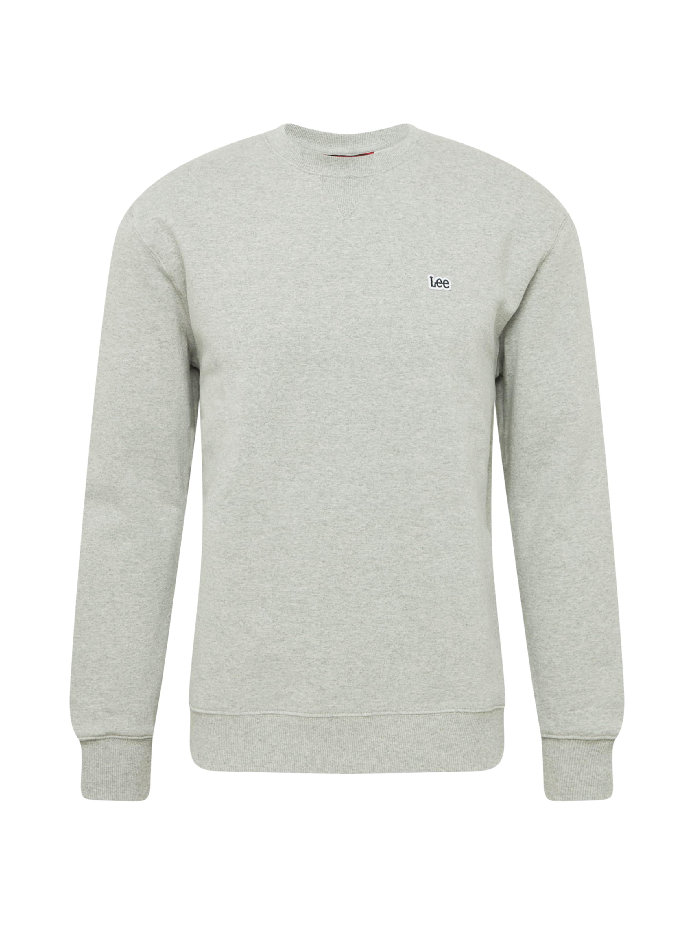 Lee Regular fit Суичър 'PATCH CREW SWS' в сиво: отпред