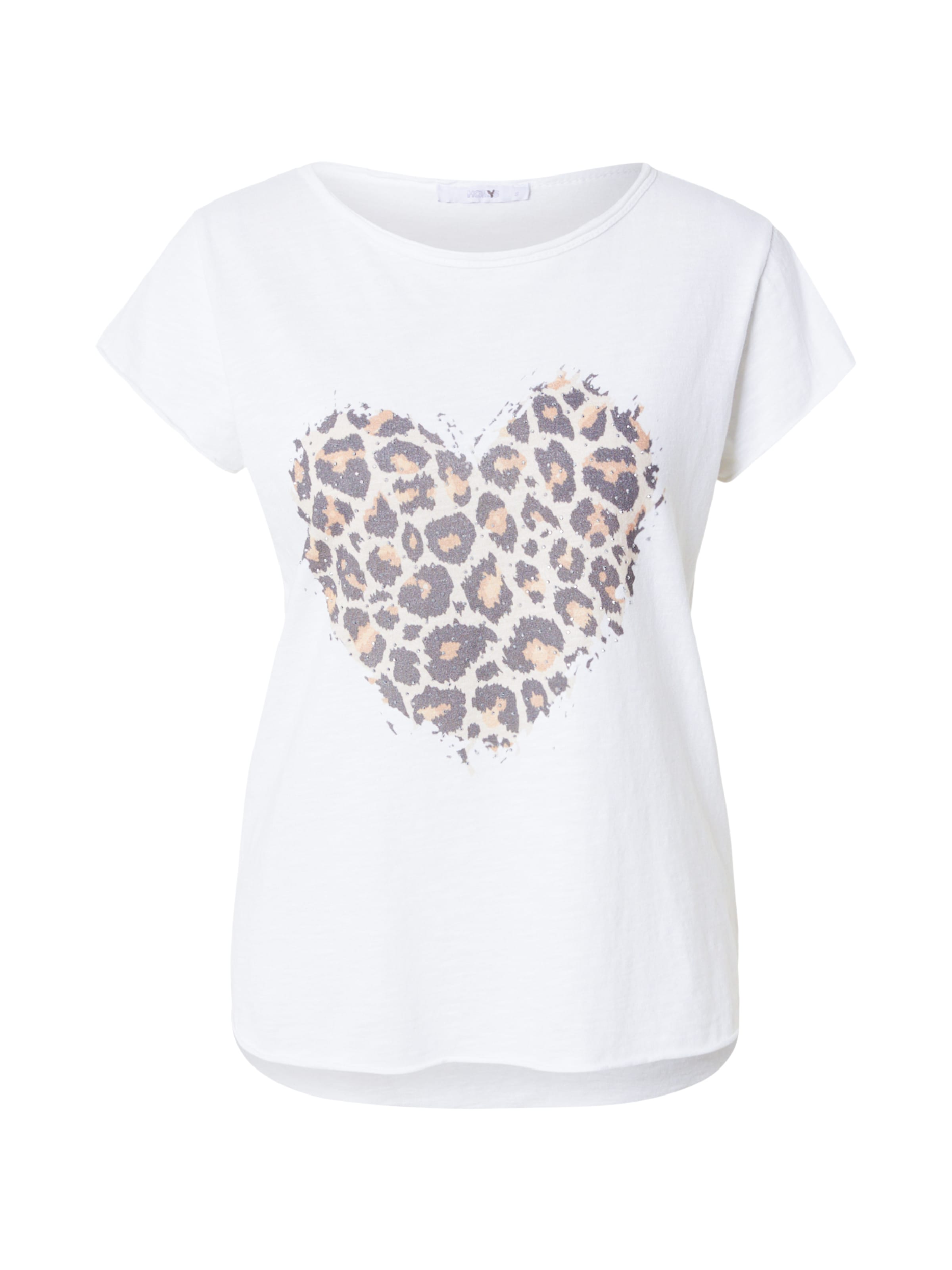 Hailys - Camisa 'Sv44enja' em branco: frente