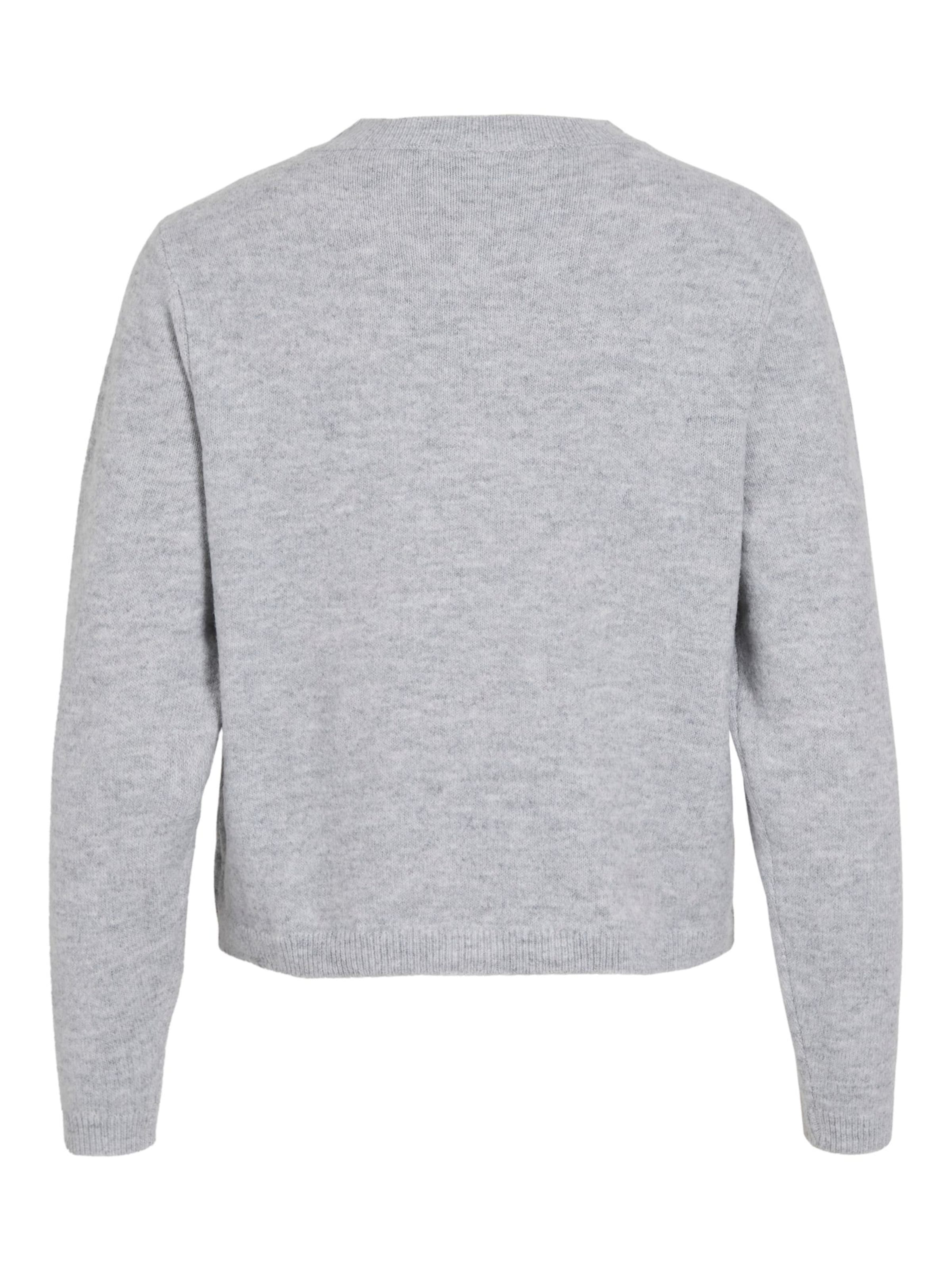 VILA Knit cardigan 'VILiga' in Grey