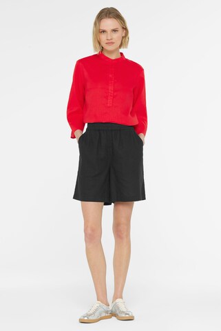 SENSES.THE LABEL Regular Pants in Black: front