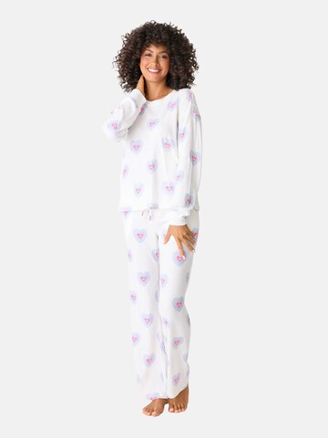 Pyjama 'Peace & Love Within' PJ Salvage en rose : devant