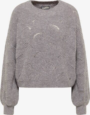 DreiMaster Vintage Sweater in Grey: front