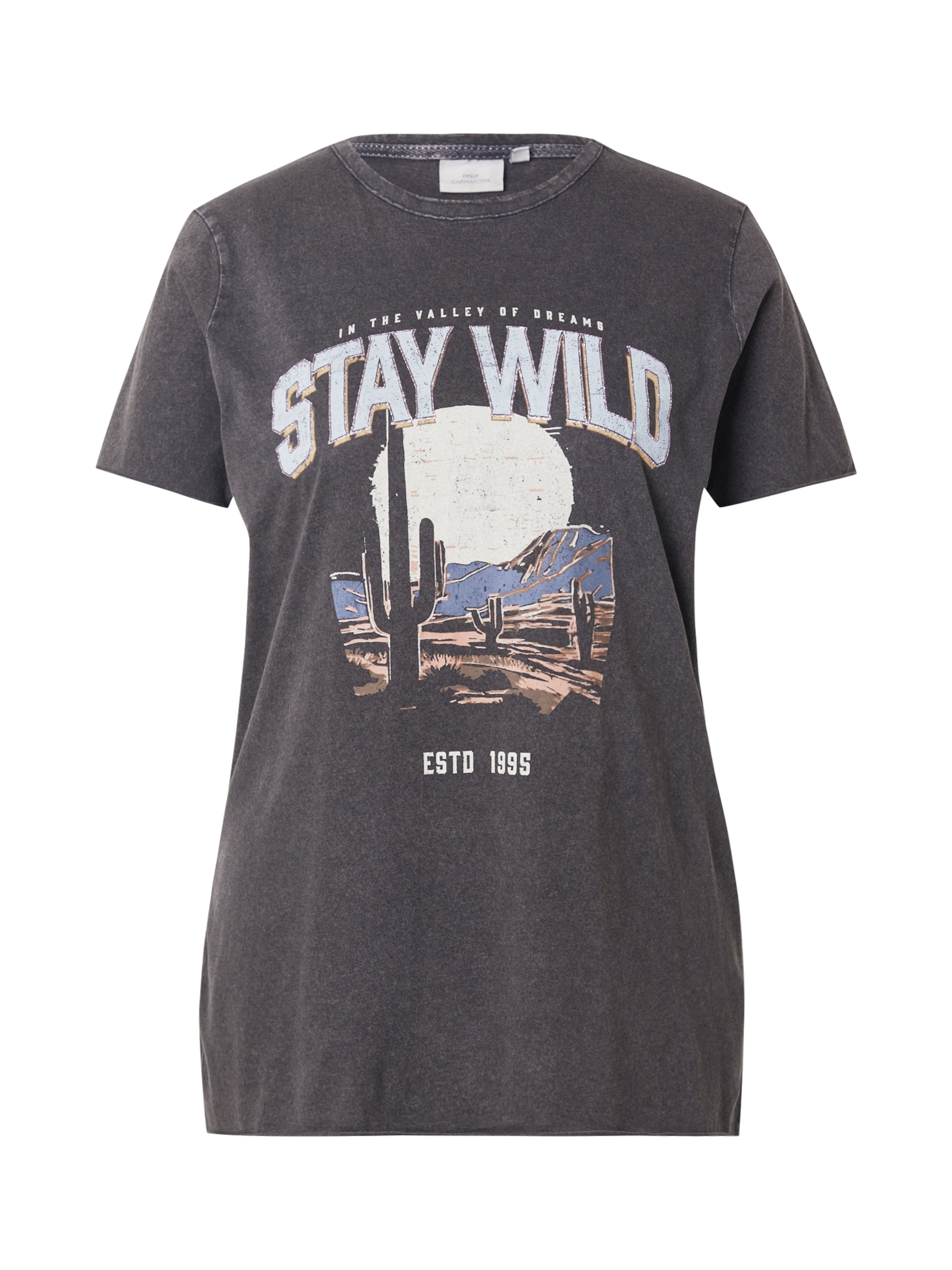 ONLY Carmakoma T-Shirt in Schwarz: Vorderseite