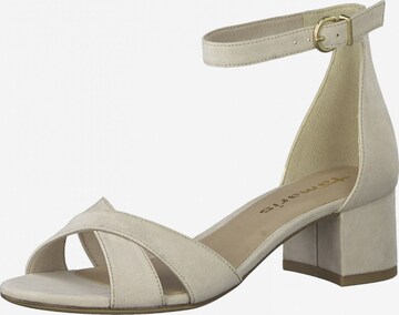 TAMARIS Sandaal in Beige: voorkant