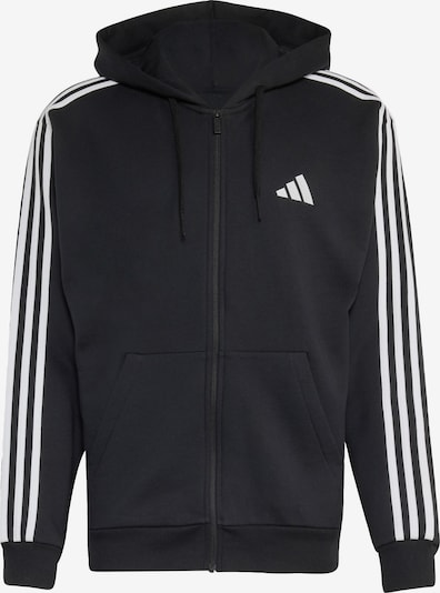 XS dydžio Sportinis džemperis 'Essentials' iš ADIDAS SPORTSWEAR, spalva – juoda / balta, Prekių apžvalga