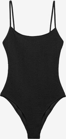 MANGO Swimsuit 'Ocean' in Black: front
