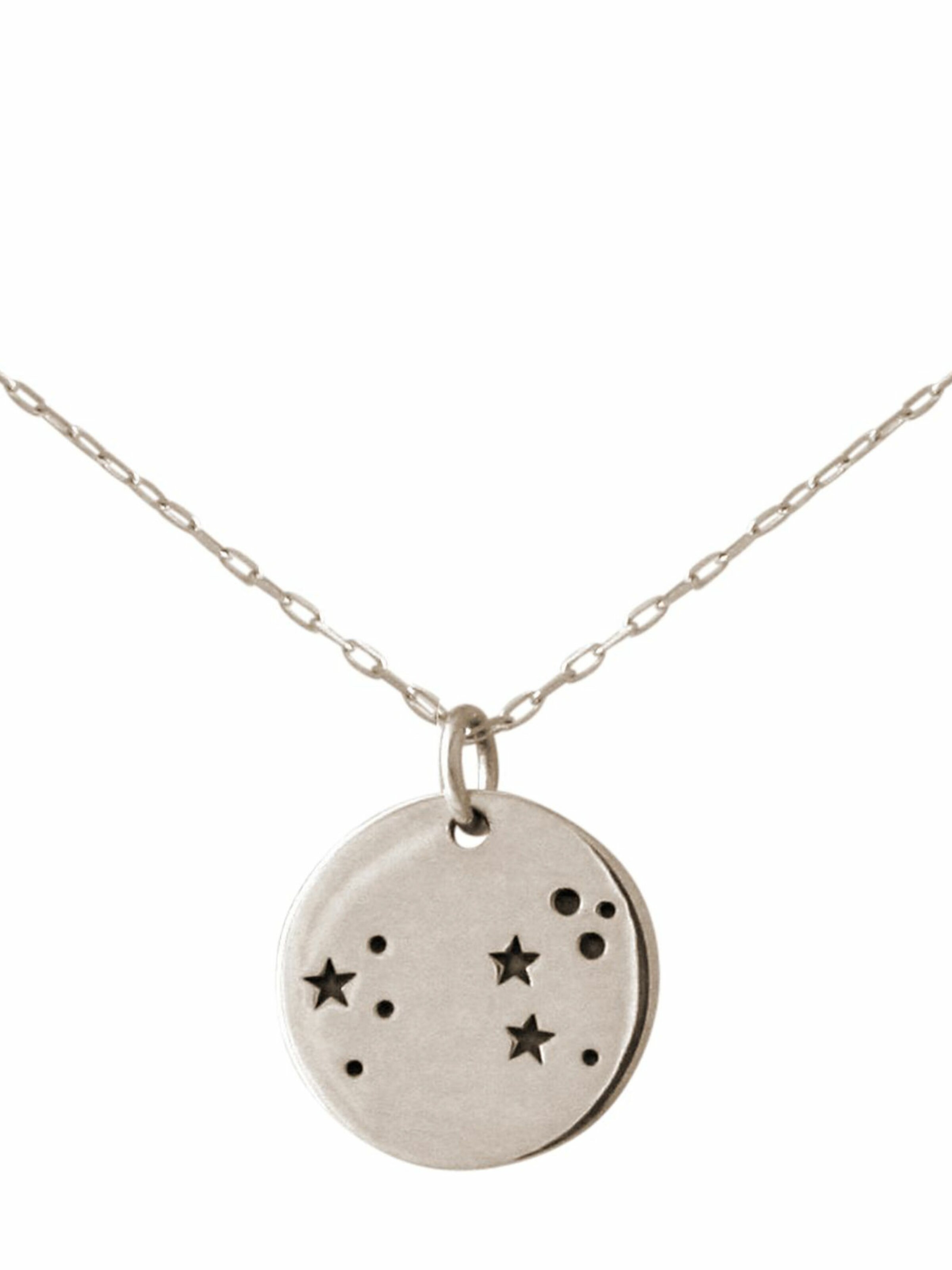 Gemshine Ketting 'Horoskop Sternzeichen Leo Löwe' in Zilver