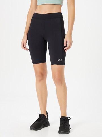 Newline Slim fit Workout Pants in Black: front