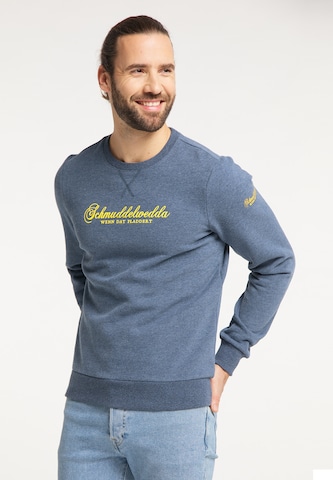 Schmuddelwedda Sweatshirt in Blue: front