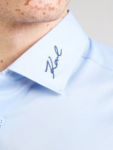 Karl Lagerfeld - Ajuste regular Camisa en azul