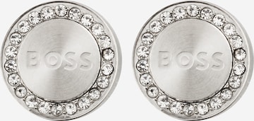 Boucles d'oreilles BOSS Black en argent : devant