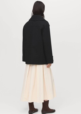 MANGO Between-Seasons Coat in Black