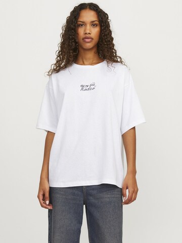 JJXX Oversized shirt in Wit: voorkant