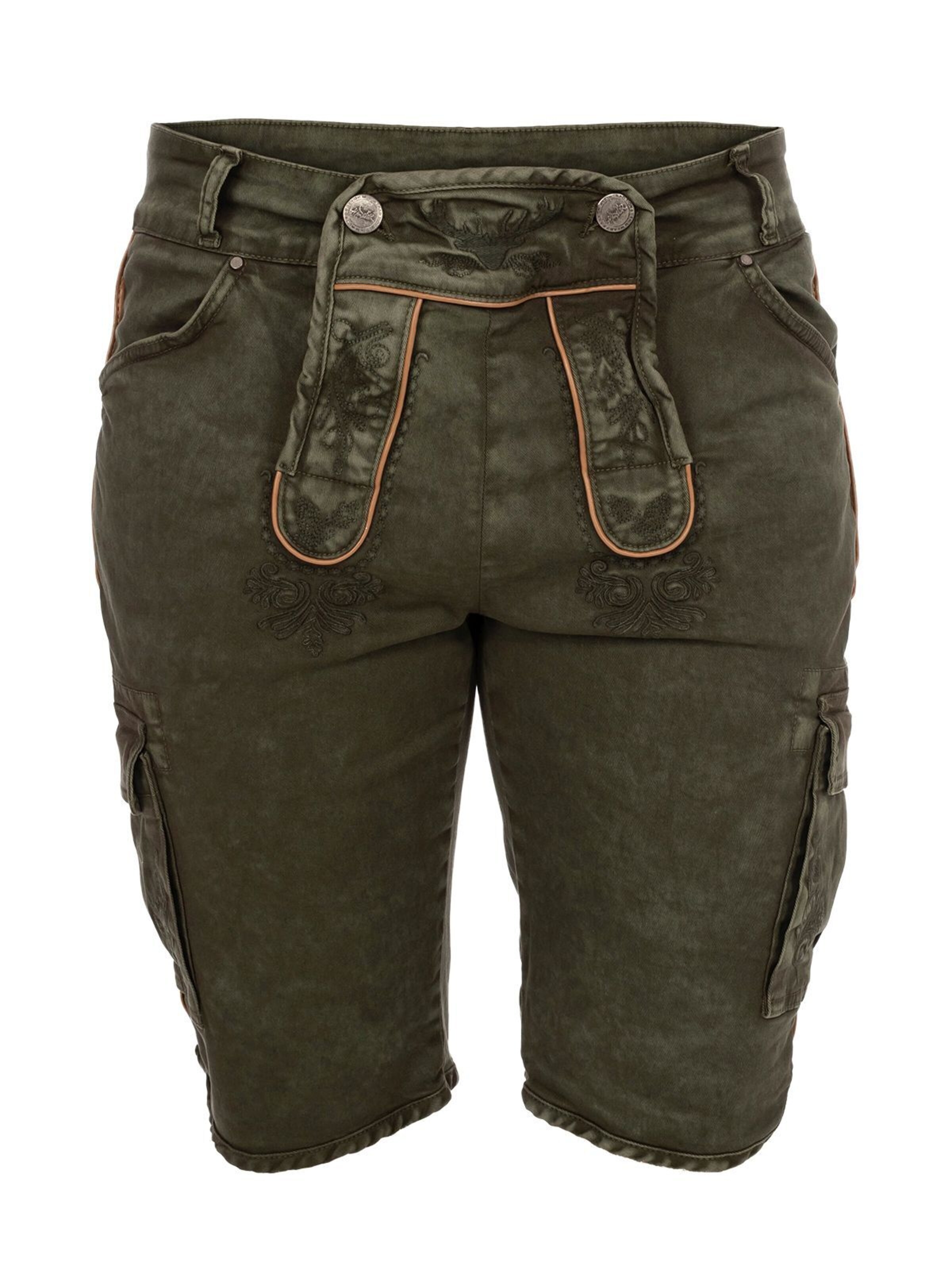 HANGOWEAR Regular Traditional Pants 'RALKO' in Green: front