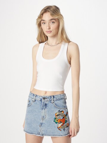 Abercrombie & Fitch Top in White: front