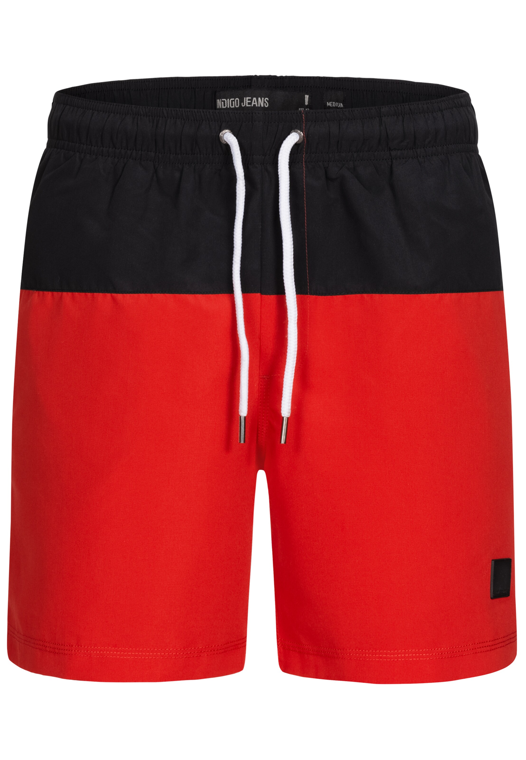 INDICODE JEANS Badehose 'Pruitt' in Rot: Vorderseite