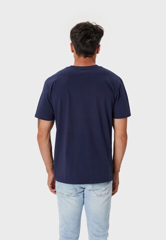 Oldskull T-Shirt 'Samurai' in Blau