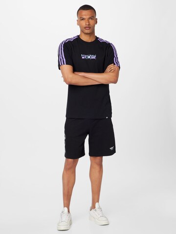 ADIDAS SPORTSWEAR Sportshirt 'Optimist 3-Stripes Graphic' in Schwarz