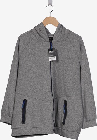 Ulla Popken Kapuzenpullover 5XL in Grau: Vorderseite