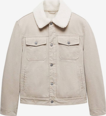 MANGO MAN Between-Season Jacket 'Wasp' in Beige: front