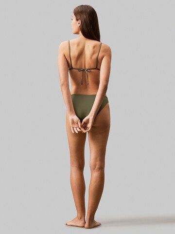 Calvin Klein Swimwear Triangel Bikinitop 'Essentials' in Grün