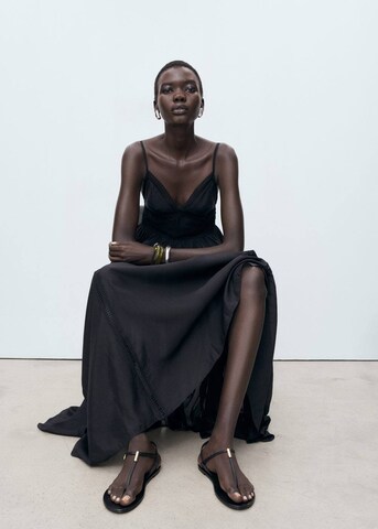 MANGO Summer Dress 'Elena' in Black