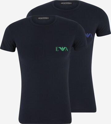 Emporio Armani Undershirt in Blue: front