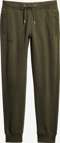 Superdry Tapered Hose 'Essential' in Grün: predná strana