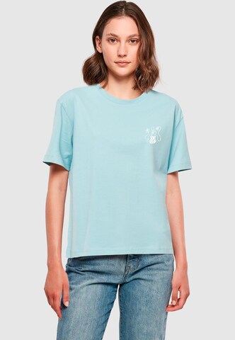 Merchcode Shirt 'Flower Bloom' in Blue: front