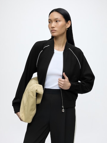 Giacca di felpa 'Ikon' di Karl Lagerfeld in nero