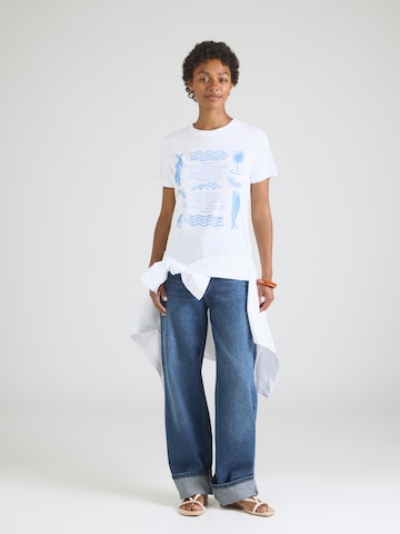 QS T-Shirt in Weiß