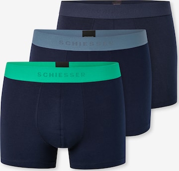 SCHIESSER Boxer shorts ' 95/5 Multi ' in Blue: front