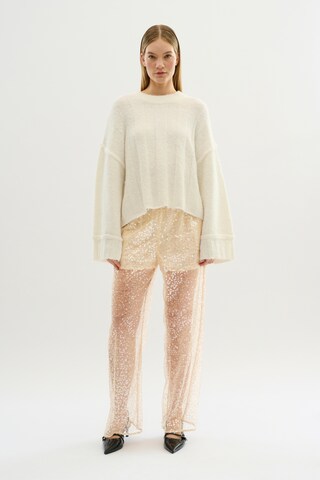 KAREN BY SIMONSEN Wide Leg Hose 'Signe' in Beige