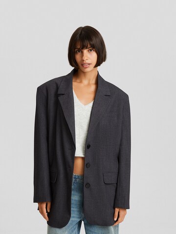 Bershka Blazer | siva barva: sprednja stran