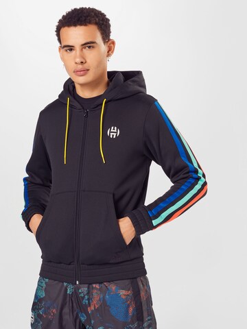 ADIDAS SPORTSWEAR Sportsweatvest 'Harden' in Zwart: voorkant