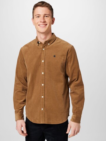 Carhartt WIP - Ajuste regular Camisa 'Madison' en marrón: frente