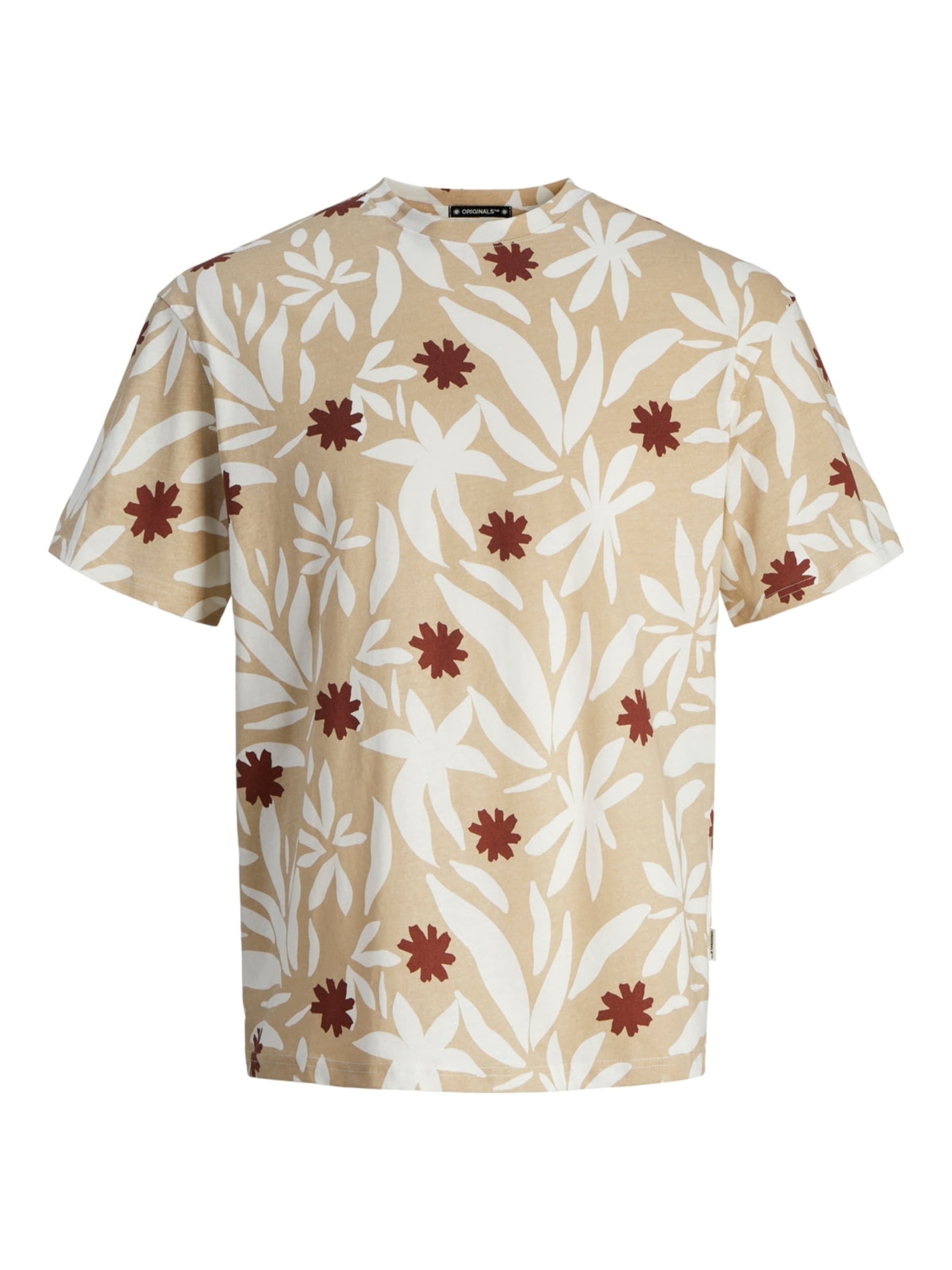 JACK & JONES Shirt 'JORMARBELLA AOP TEE' in Green: front