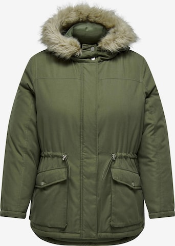 ONLY Carmakoma Winter Parka in Green: front